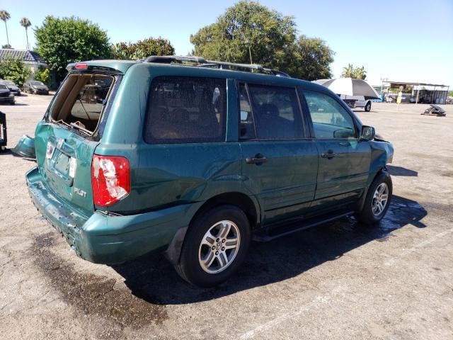 2HKYF18573H505192 - 2003 HONDA PILOT EXL TEAL photo 3