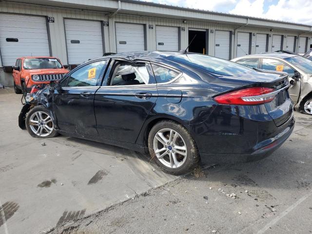 3FA6P0H79JR227136 - 2018 FORD FUSION SE BLACK photo 2