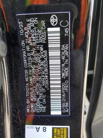 JTDBCMFE8R3034368 - 2024 TOYOTA COROLLA LE შავი ფოტო 13