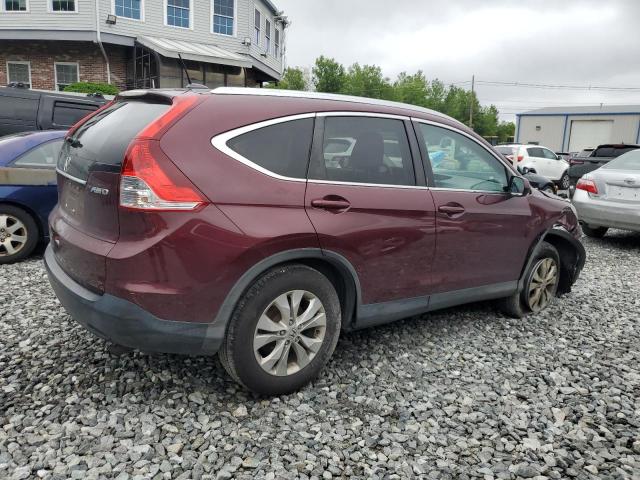 5J6RM4H72EL082477 - 2014 HONDA CR-V EXL RED photo 3