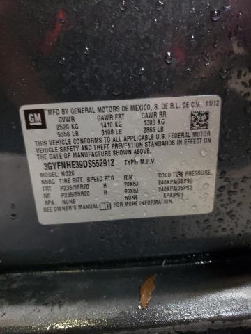 3GYFNHE39DS552912 - 2013 CADILLAC SRX PERFORMANCE COLLECTION Графитовый фото 12