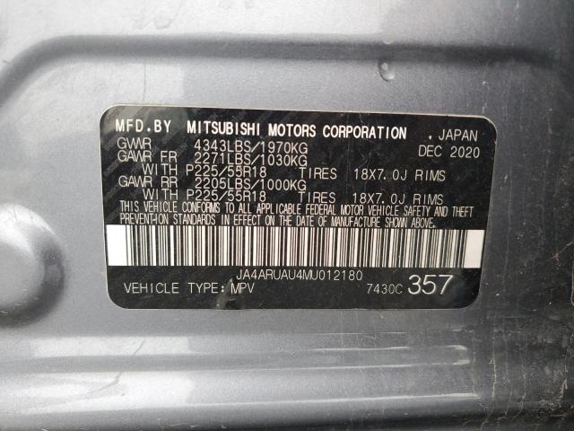 JA4ARUAU4MU012180 - 2021 MITSUBISHI OUTLANDER ES CHARCOAL photo 13