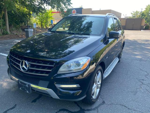 4JGDA5HBXCA033597 - 2012 MERCEDES-BENZ ML 350 4MATIC BLACK photo 1