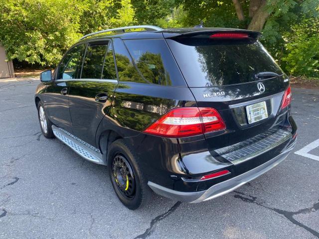 4JGDA5HBXCA033597 - 2012 MERCEDES-BENZ ML 350 4MATIC BLACK photo 2