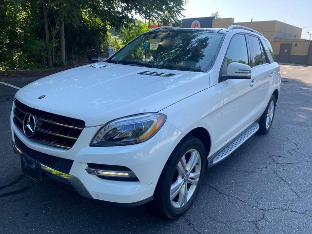 4JGDA5HB9EA330346 - 2014 MERCEDES-BENZ ML 350 4MATIC WHITE photo 1