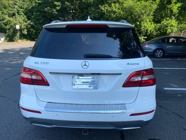 4JGDA5HB9EA330346 - 2014 MERCEDES-BENZ ML 350 4MATIC WHITE photo 5