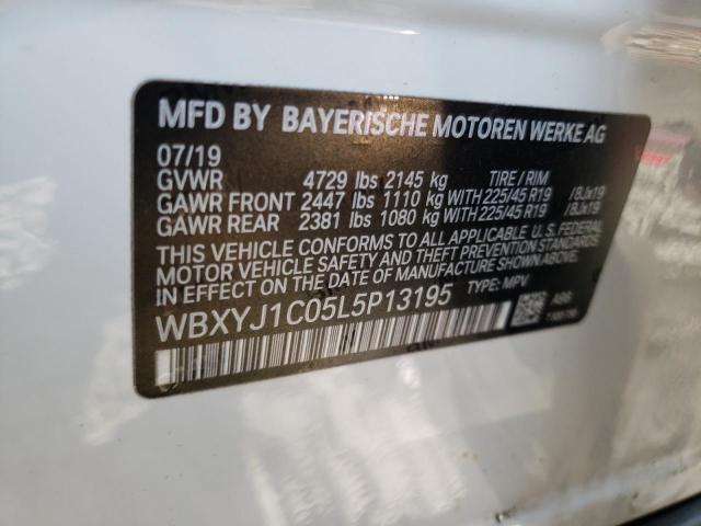 WBXYJ1C05L5P13195 - 2020 BMW X2 XDRIVE28I WHITE photo 14