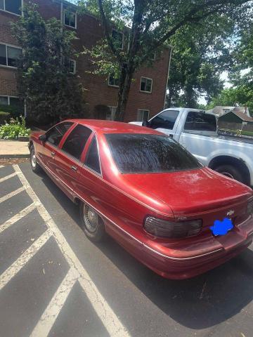 1G1BN53E9NW114655 - 1992 CHEVROLET CAPRICE CLASSIC LTZ RED photo 3