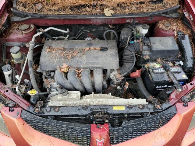 5Y2SM62874Z453150 - 2004 PONTIAC VIBE RED photo 11