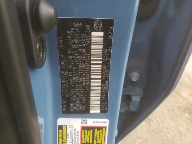 4T1G11AK9PU183642 - 2023 TOYOTA CAMRY SE NIGHT SHADE BLUE photo 12