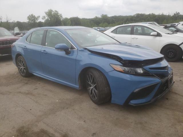 4T1G11AK9PU183642 - 2023 TOYOTA CAMRY SE NIGHT SHADE BLUE photo 4
