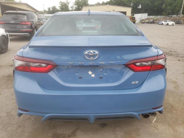 4T1G11AK9PU183642 - 2023 TOYOTA CAMRY SE NIGHT SHADE BLUE photo 6
