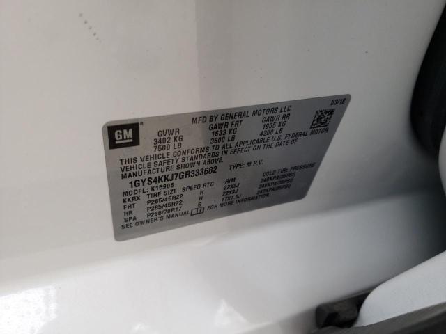 1GYS4KKJ7GR333682 - 2016 CADILLAC ESCALADE ESV PLATINUM Ақ фото 13