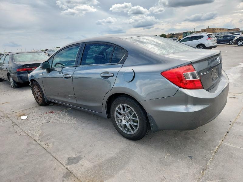 19XFB2F52CE098401 - 2012 HONDA CIVIC LX GRAY photo 2