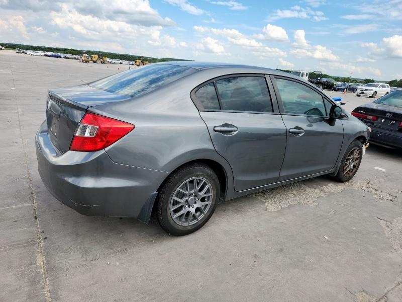 19XFB2F52CE098401 - 2012 HONDA CIVIC LX GRAY photo 3