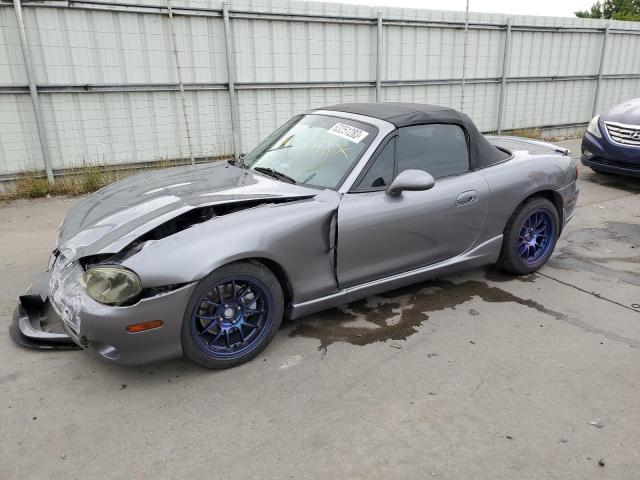 JM1NB354540406696 - 2004 MAZDA MX-5 MIATA SPEED GRAY photo 1