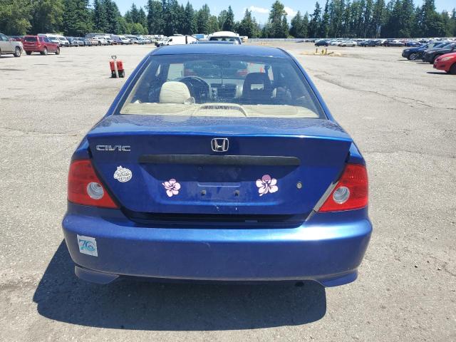 1HGEM223X5L049663 - 2005 HONDA CIVIC DX VP ლურჯი ფოტო 6