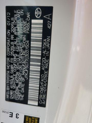 JTKJF5C77C3037504 - 2012 TOYOTA SCION TC Ağ foto 13