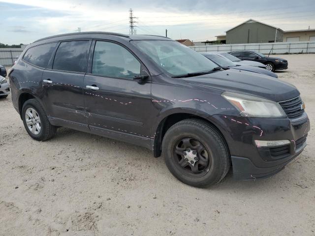 1GNKRFED0HJ145078 - 2017 CHEVROLET TRAVERSE LS BLACK photo 4