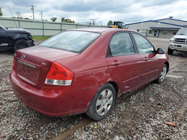 KNAFE222395645258 - 2009 KIA SPECTRA EX RED photo 3