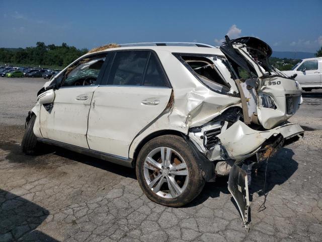 4JGDA5HB9CA029458 - 2012 MERCEDES-BENZ ML 350 4MATIC WHITE photo 2