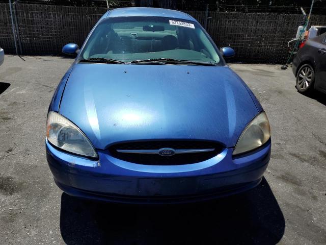 1FAFP53232G228302 - 2002 FORD TAURUS SE BLUE photo 5