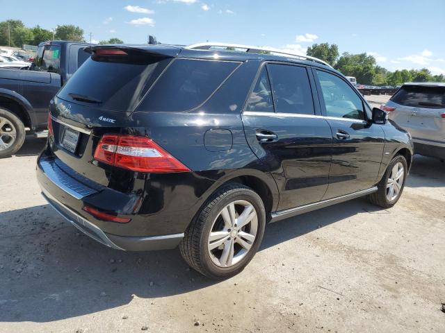 4JGDA5HB8CA045778 - 2012 MERCEDES-BENZ ML 350 4MATIC BLACK photo 3