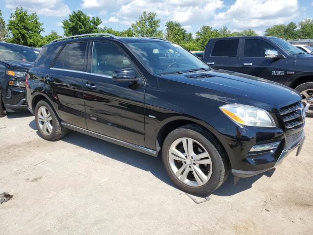 4JGDA5HB8CA045778 - 2012 MERCEDES-BENZ ML 350 4MATIC BLACK photo 4