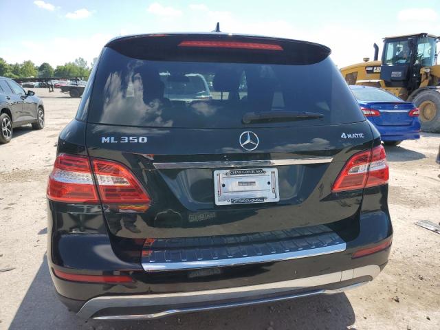 4JGDA5HB8CA045778 - 2012 MERCEDES-BENZ ML 350 4MATIC BLACK photo 6