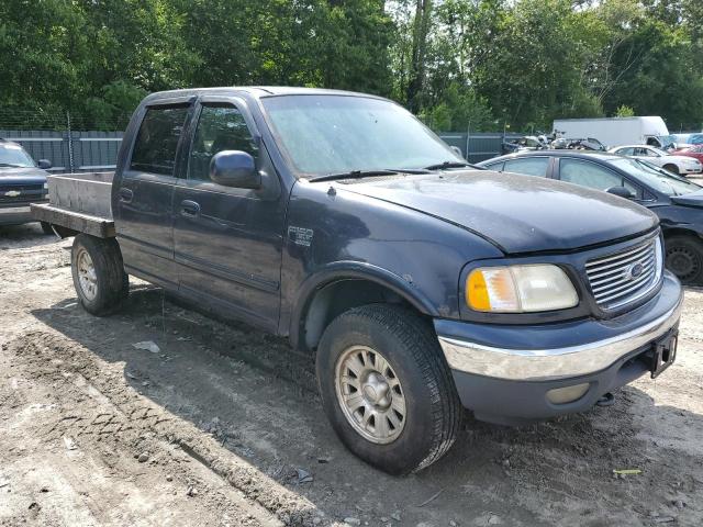 1FTRW08L81KD86645 - 2001 FORD F-150 SUPERCREW BLUE photo 4