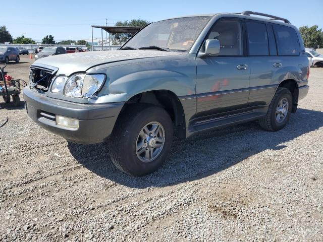 JTJHT00W413511755 - 2001 LEXUS LX 470 GREEN photo 1