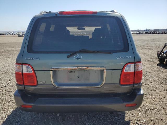 JTJHT00W413511755 - 2001 LEXUS LX 470 GREEN photo 6