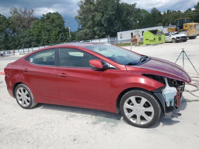 KMHDH4AE2CU442556 - 2012 HYUNDAI ELANTRA GLS RED photo 4