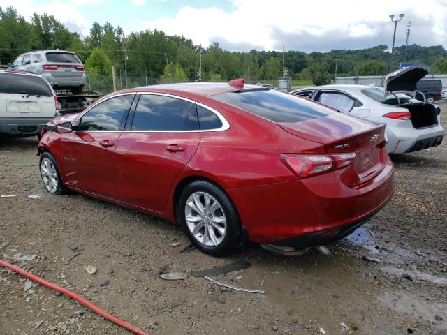 1G1ZD5ST2NF120332 - 2022 CHEVROLET MALIBU LT RED photo 2