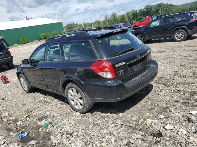 4S4BP61C687351719 - 2008 SUBARU OUTBACK 2.5I BLACK photo 2