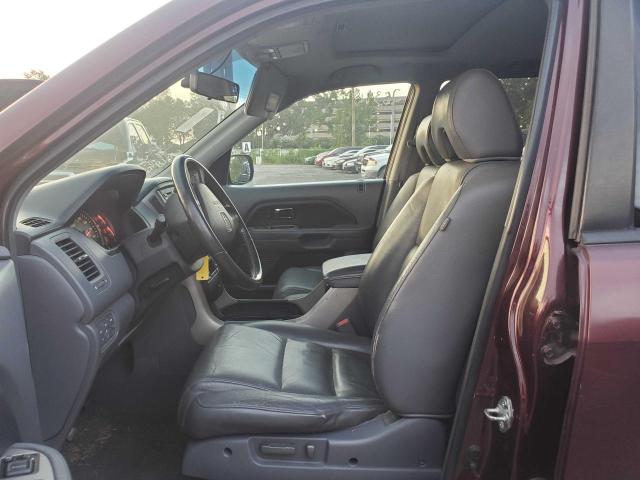 5FNYF28567B042875 - 2007 HONDA PILOT EXL BURGUNDY photo 5