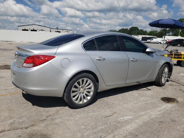 W04GX5GV2B1105476 - 2011 BUICK REGAL CXL SILVER photo 3