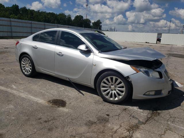 W04GX5GV2B1105476 - 2011 BUICK REGAL CXL SILVER photo 4