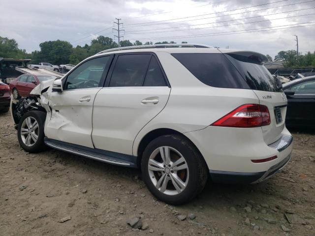 4JGDA5HB7CA038465 - 2012 MERCEDES-BENZ ML 350 4MATIC WHITE photo 2