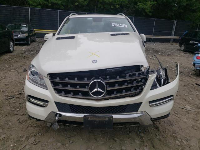 4JGDA5HB7CA038465 - 2012 MERCEDES-BENZ ML 350 4MATIC WHITE photo 5