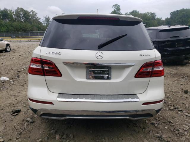 4JGDA5HB7CA038465 - 2012 MERCEDES-BENZ ML 350 4MATIC WHITE photo 6