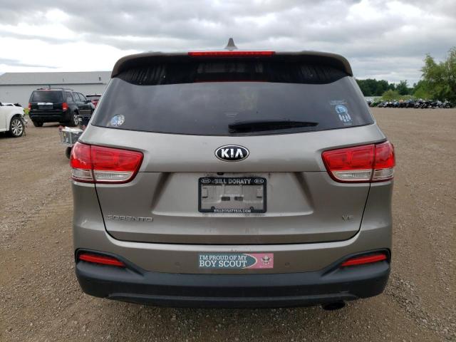 5XYPGDA56GG176924 - 2016 KIA SORENTO LX GRAY photo 6