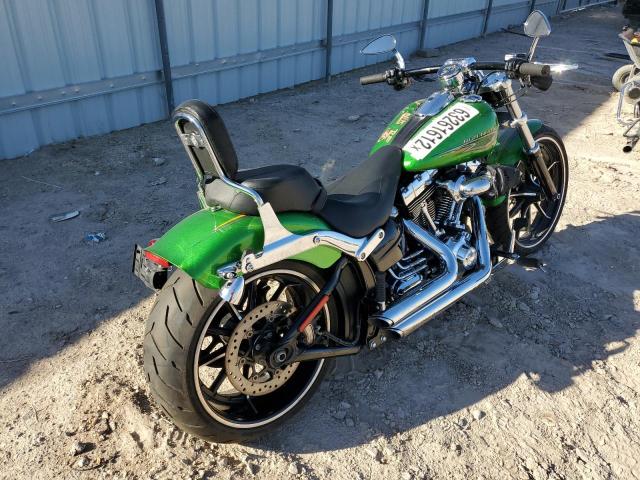 1HD1BFV12FB019860 - 2015 HARLEY-DAVIDSON FXSB BREAKOUT GREEN photo 4