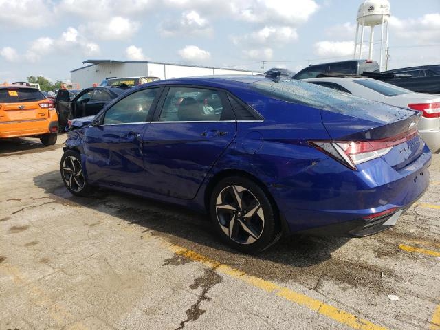 KMHLP4AG8PU382935 - 2023 HYUNDAI ELANTRA LIMITED BLUE photo 2