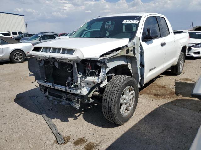 5TFRM5F13EX073404 - 2014 TOYOTA TUNDRA DOUBLE CAB SR/SR5 WHITE photo 1