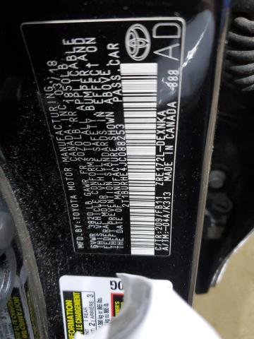 2T1BURHE4JC088253 - 2018 TOYOTA COROLLA L 黑色 照片 12