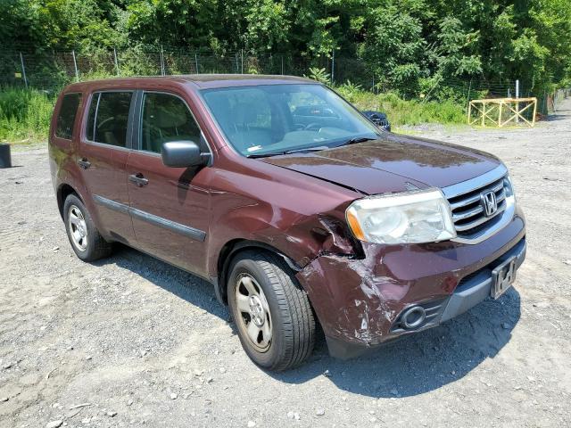 5FNYF4H27EB016509 - 2014 HONDA PILOT LX MAROON photo 4