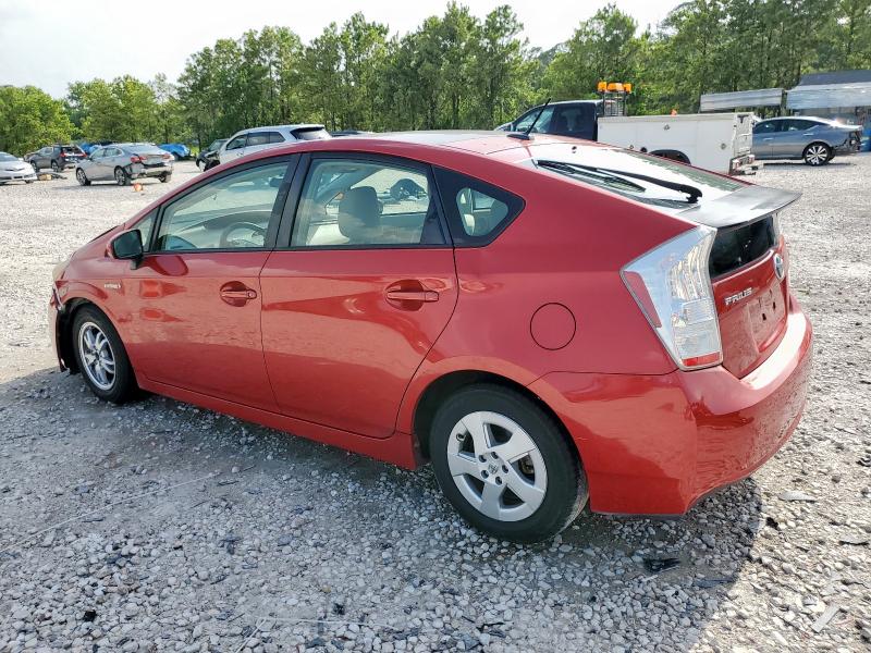 JTDKN3DU2A0093744 - 2010 TOYOTA PRIUS მუქწითელი ფოტო 2