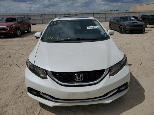 19XFB2F91FE062237 - 2015 HONDA CIVIC EXL WHITE photo 5