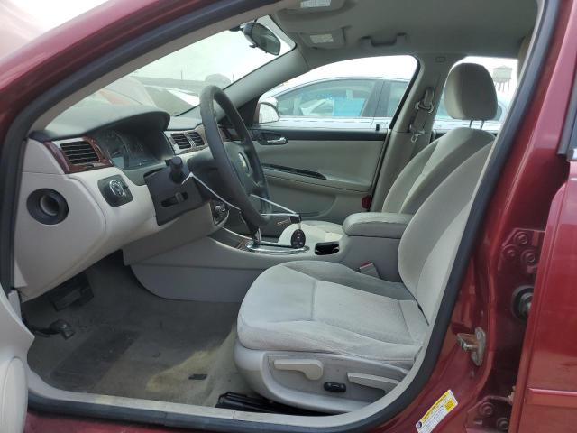 2G1WT57N591317654 - 2009 CHEVROLET IMPALA 1LT RED photo 7